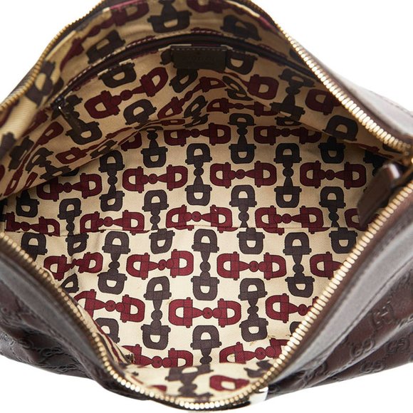 GUCCI Abbey GGshima Handbag 189833 Brown Leather Women's - Picture 6 of 10